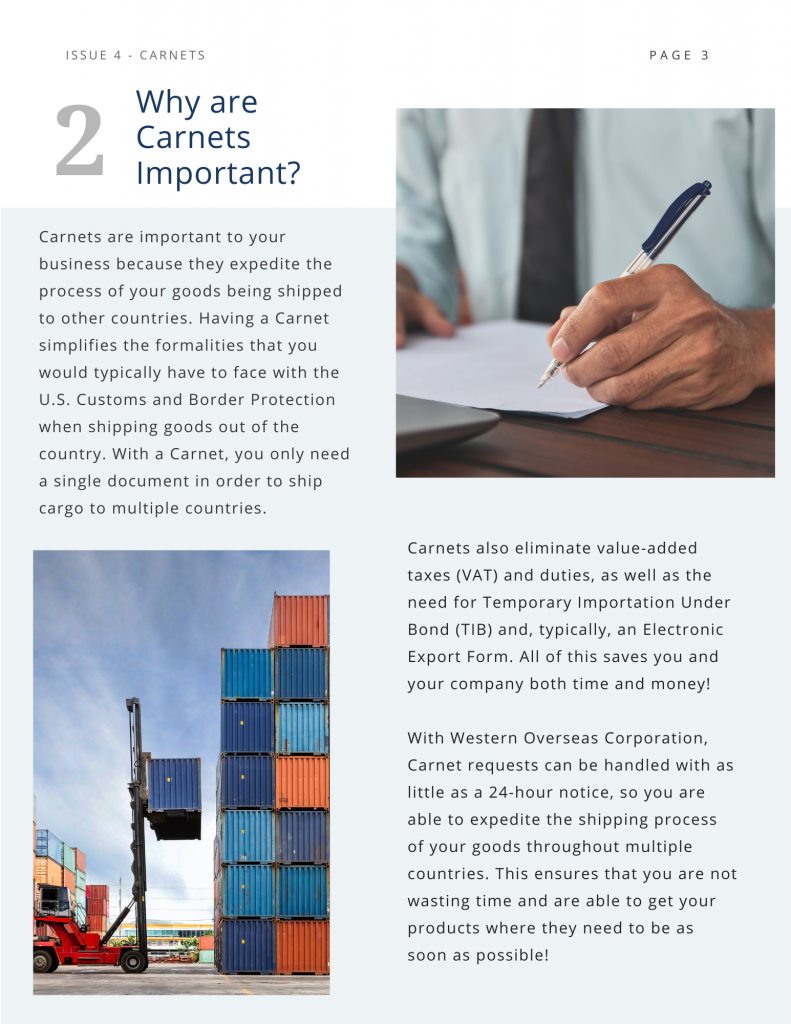 The Complete Guide To Carnets Western Overseas Corporation