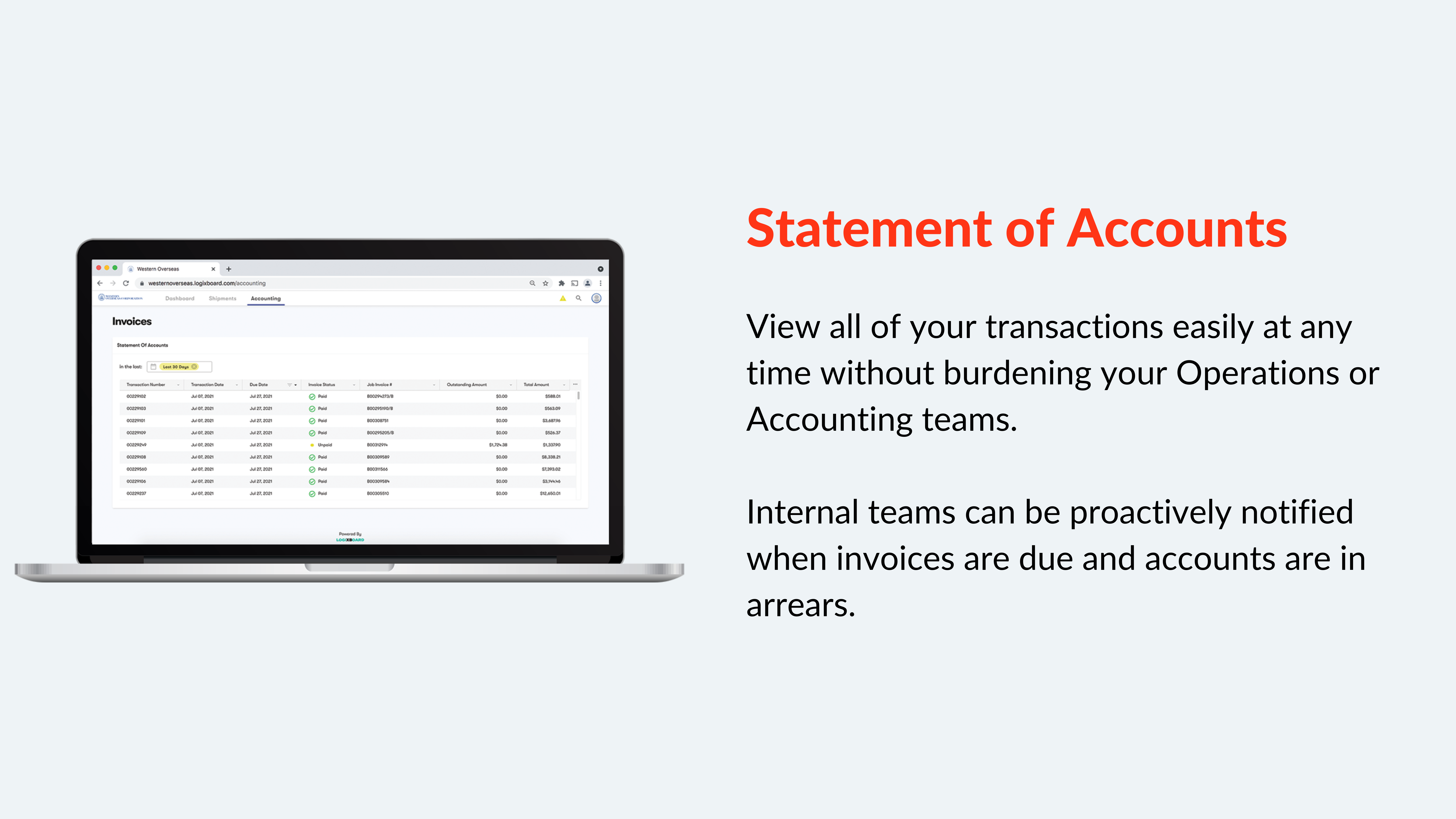 statement of accounts