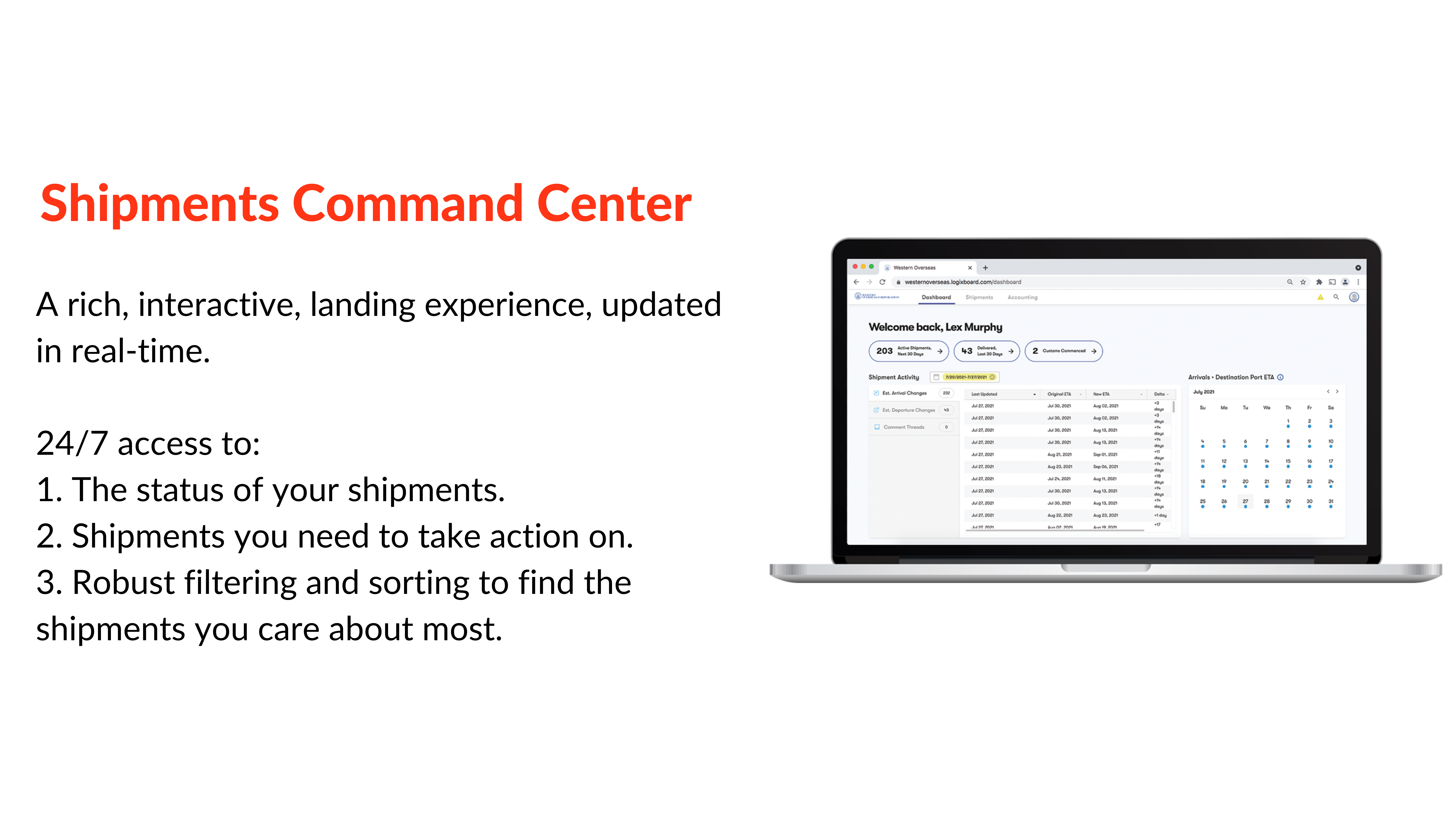 Tracking Dashboard