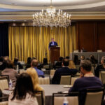 Speaker speaking to an audience at ATCC