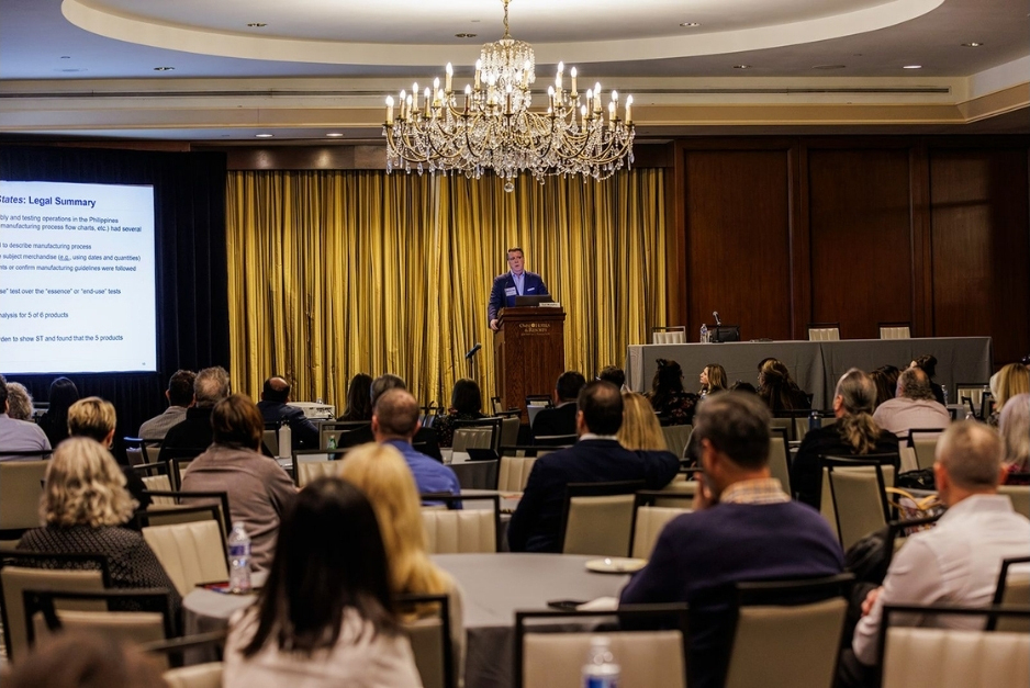 Speaker speaking to an audience at ATCC